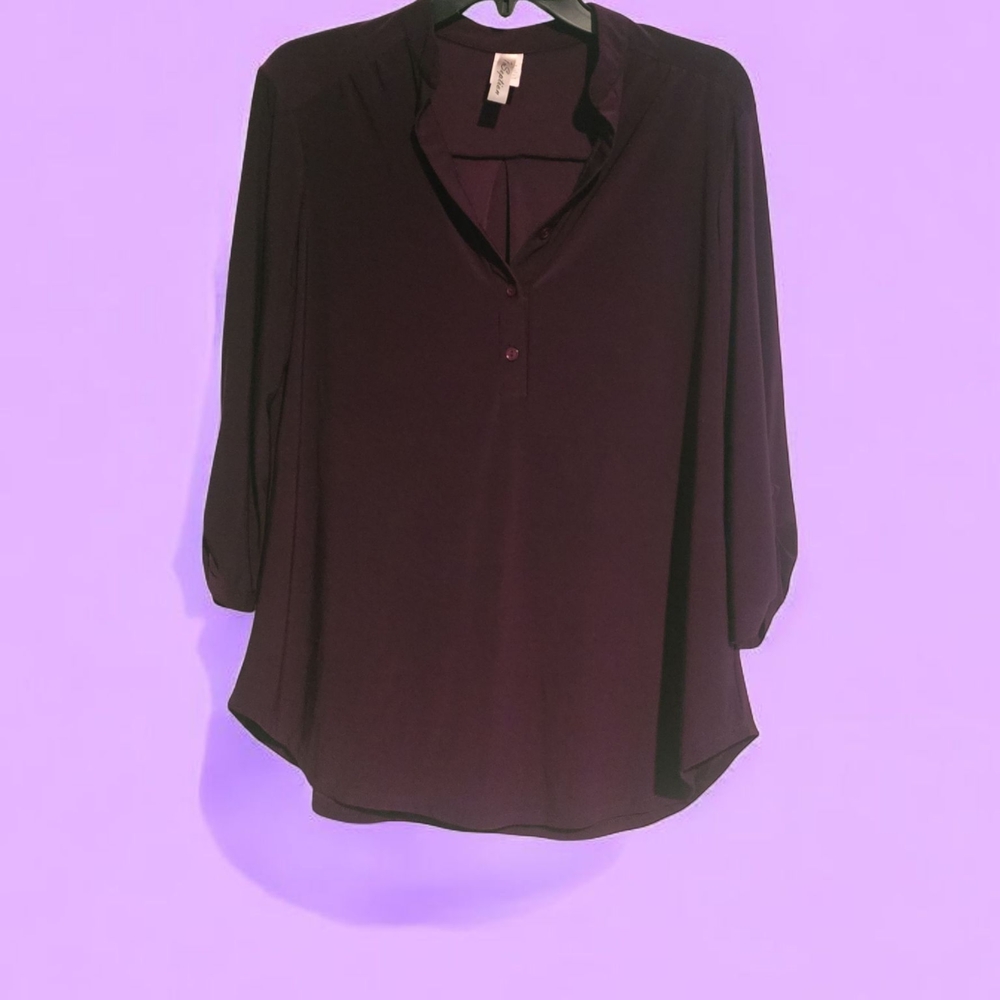 Perseptions Women's Purple Blouse